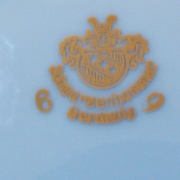 VTG Lot of 4 Schumann Germany Fruit Grape Pattern Pierced Rim 7.5" Salad Plates - Picture 12 of 12